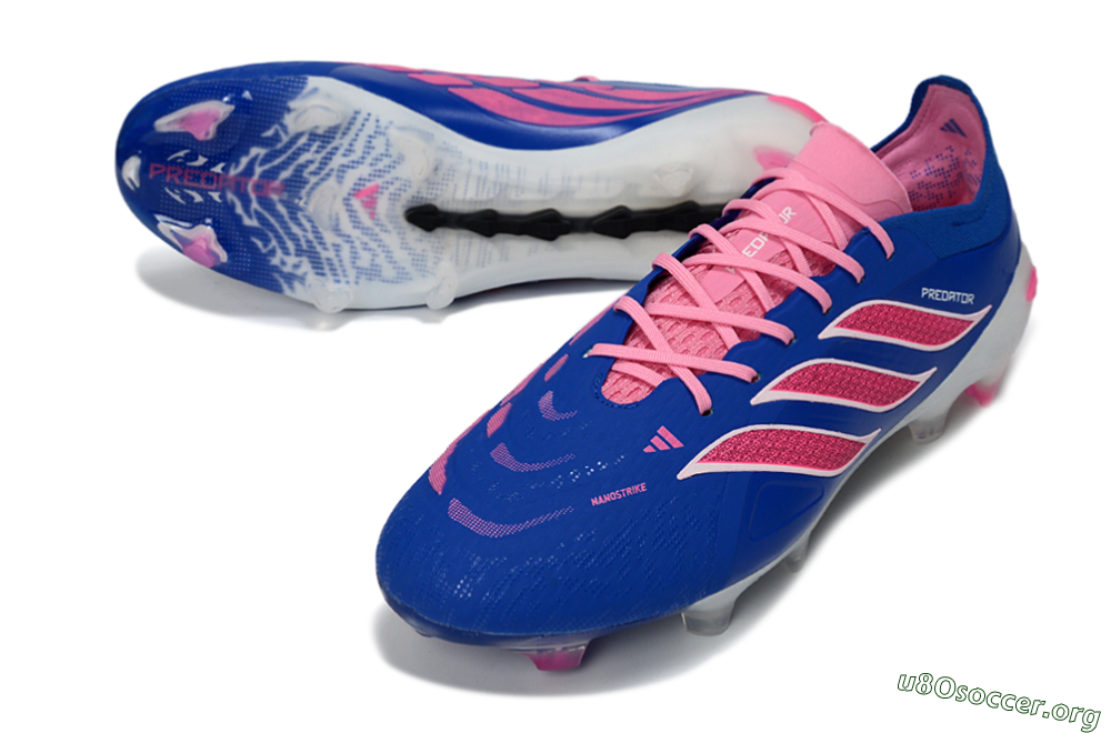Adidas Predator 26 Elite FG Football Boots - Blue/Electric Pink/White 0