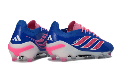 Adidas Predator 26 Elite FG Football Boots - Blue/Electric Pink/White