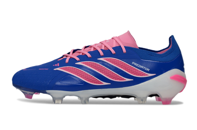 Adidas Predator 26 Elite FG Football Boots - Blue/Electric Pink/White