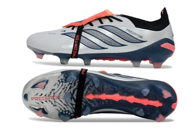 Adidas Predator 26 Elite Fold-Over Tongue FG Football Boots - White/Midnight Blue/Flame Orange