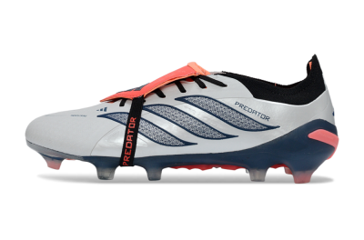 Adidas Predator 26 Elite Fold-Over Tongue FG Football Boots - White/Midnight Blue/Flame Orange
