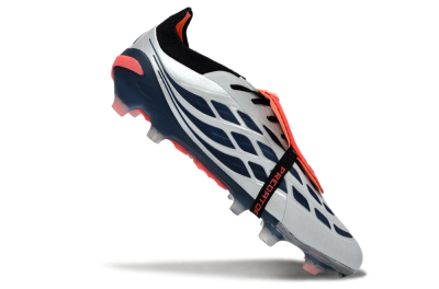Adidas Predator 26 Elite Fold-Over Tongue FG Football Boots - White/Midnight Blue/Flame Orange