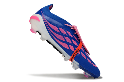 Adidas Predator 26 Elite Fold-Over Tongue FG Football Boots - Blue/Neon Pink/White