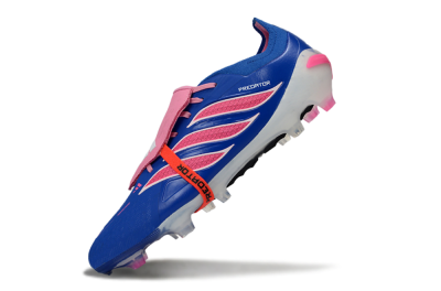 Adidas Predator 26 Elite Fold-Over Tongue FG Football Boots - Blue/Neon Pink/White