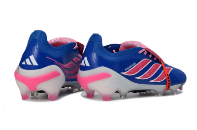 Adidas Predator 26 Elite Fold-Over Tongue FG Football Boots - Blue/Neon Pink/White