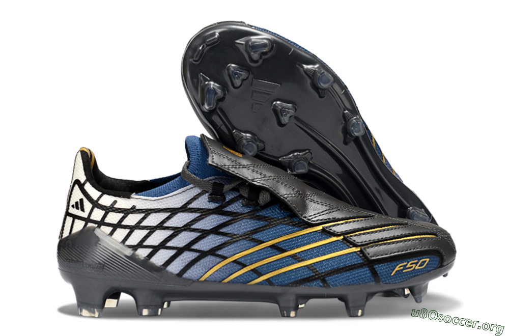 Adidas F50 Elite FG Football Boots - Blue/Golden Yellow/Black 2