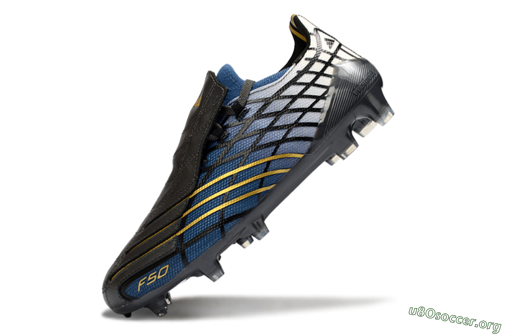 Adidas F50 Elite FG Football Boots - Blue/Golden Yellow/Black 5