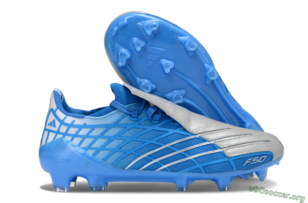 Adidas F50 Elite FG Football Boots - Blue/Sky Blue/Steel Gray 2