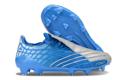 Adidas F50 Elite FG Football Boots - Blue/Sky Blue/Steel Gray