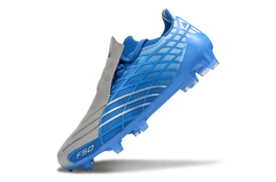 Adidas F50 Elite FG Football Boots - Blue/Sky Blue/Steel Gray