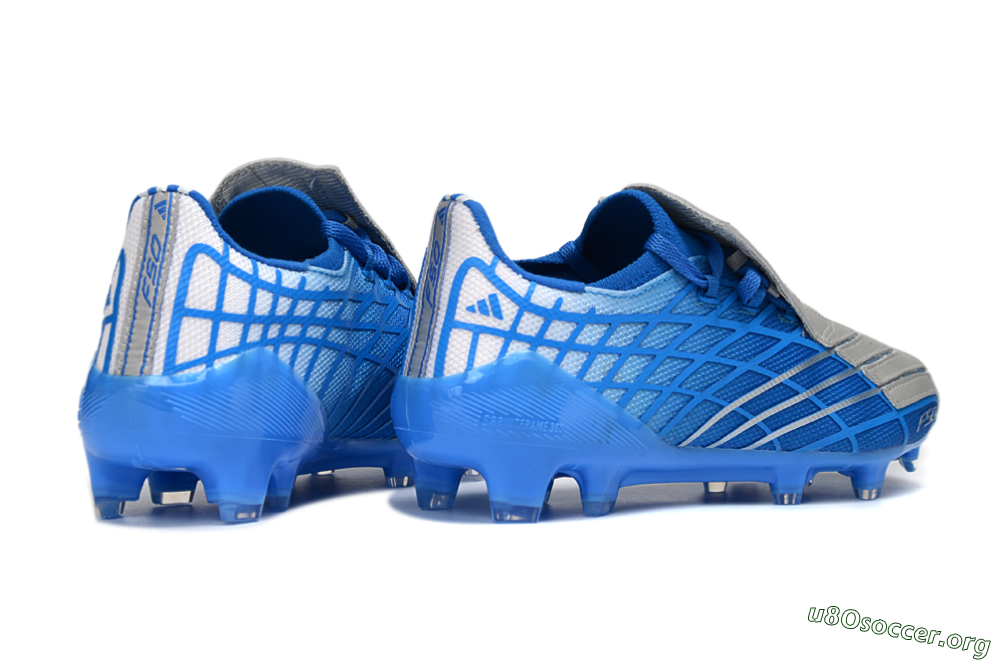 Adidas F50 Elite FG Football Boots - Blue/Sky Blue/Steel Gray 6