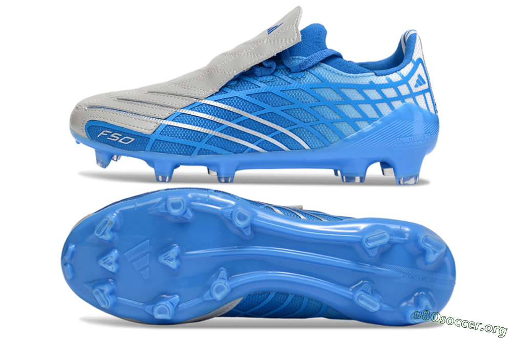 Adidas F50 Elite FG Football Boots - Blue/Sky Blue/Steel Gray 1