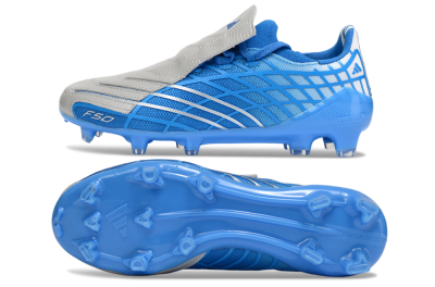 Adidas F50 Elite FG Football Boots - Blue/Sky Blue/Steel Gray
