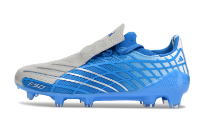 Adidas F50 Elite FG Football Boots - Blue/Sky Blue/Steel Gray