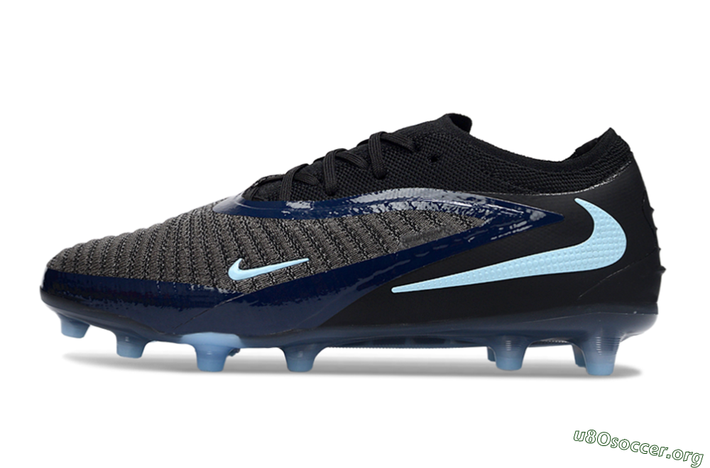 Nike Phantom 6 Low Elite AG Football Boots - Grey/Black/Jade 3