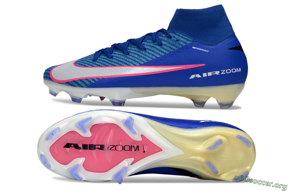 Nike Air Zoom Mercurial Superfly 10 Elite FG Football Boots - Blue/Electric Blue/Neon Pink 1