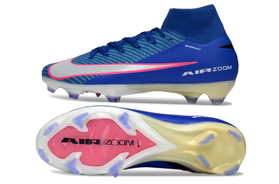 Nike Air Zoom Mercurial Superfly 10 Elite FG Football Boots - Blue/Electric Blue/Neon Pink