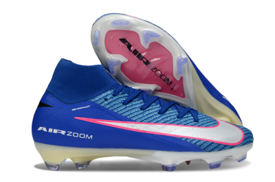 Nike Air Zoom Mercurial Superfly 10 Elite FG Football Boots - Blue/Electric Blue/Neon Pink