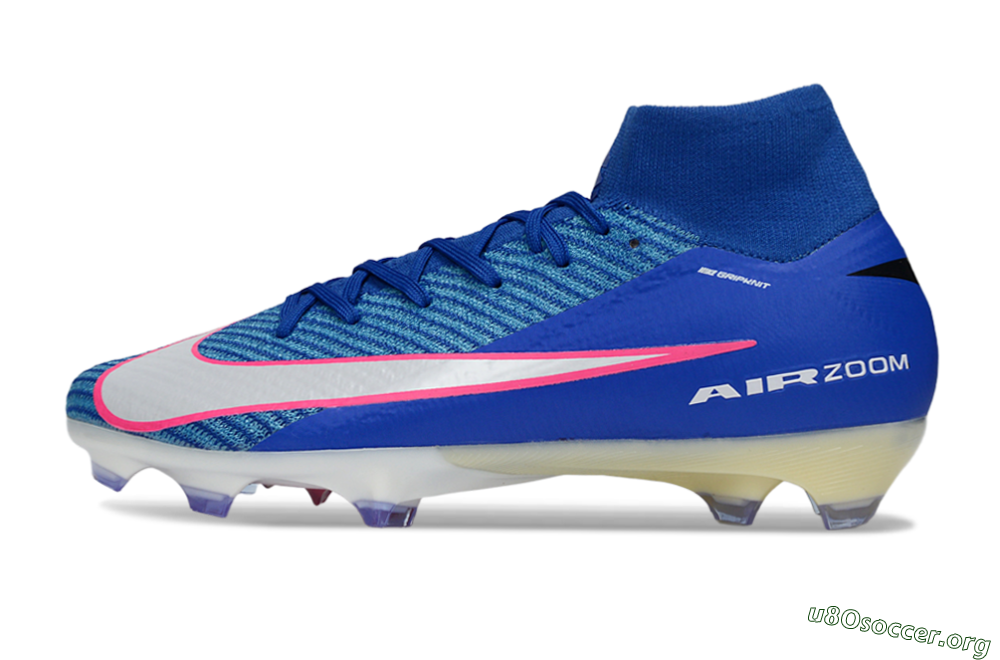 Nike Air Zoom Mercurial Superfly 10 Elite FG Football Boots - Blue/Electric Blue/Neon Pink 3