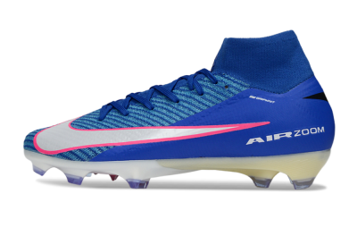 Nike Air Zoom Mercurial Superfly 10 Elite FG Football Boots - Blue/Electric Blue/Neon Pink