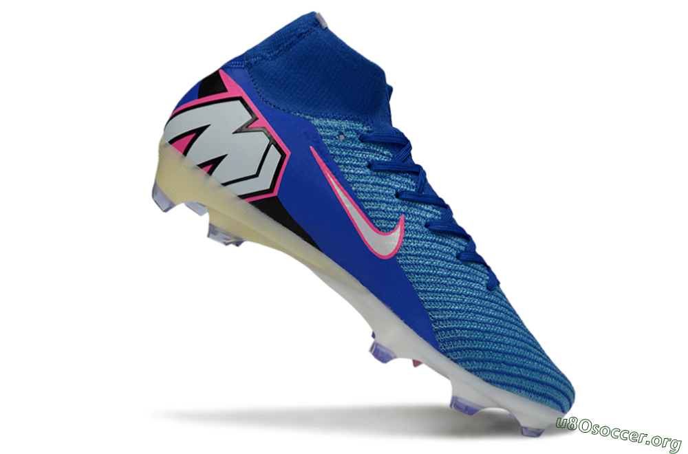 Nike Air Zoom Mercurial Superfly 10 Elite FG Football Boots - Blue/Electric Blue/Neon Pink 4