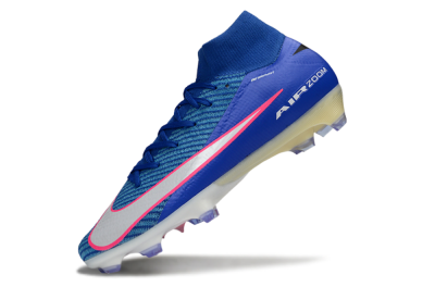 Nike Air Zoom Mercurial Superfly 10 Elite FG Football Boots - Blue/Electric Blue/Neon Pink