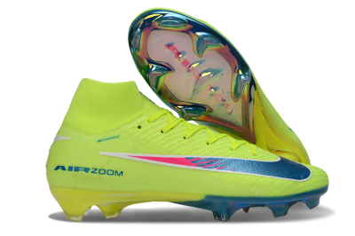 Nike Air Zoom Mercurial Superfly 10 Elite FG Football Boots - Green/Luminous Green/Blue Shift