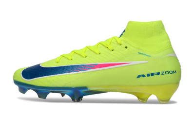 Nike Air Zoom Mercurial Superfly 10 Elite FG Football Boots - Green/Luminous Green/Blue Shift