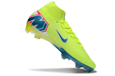 Nike Air Zoom Mercurial Superfly 10 Elite FG Football Boots - Green/Luminous Green/Blue Shift