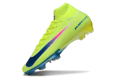 Nike Air Zoom Mercurial Superfly 10 Elite FG Football Boots - Green/Luminous Green/Blue Shift