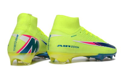 Nike Air Zoom Mercurial Superfly 10 Elite FG Football Boots - Green/Luminous Green/Blue Shift