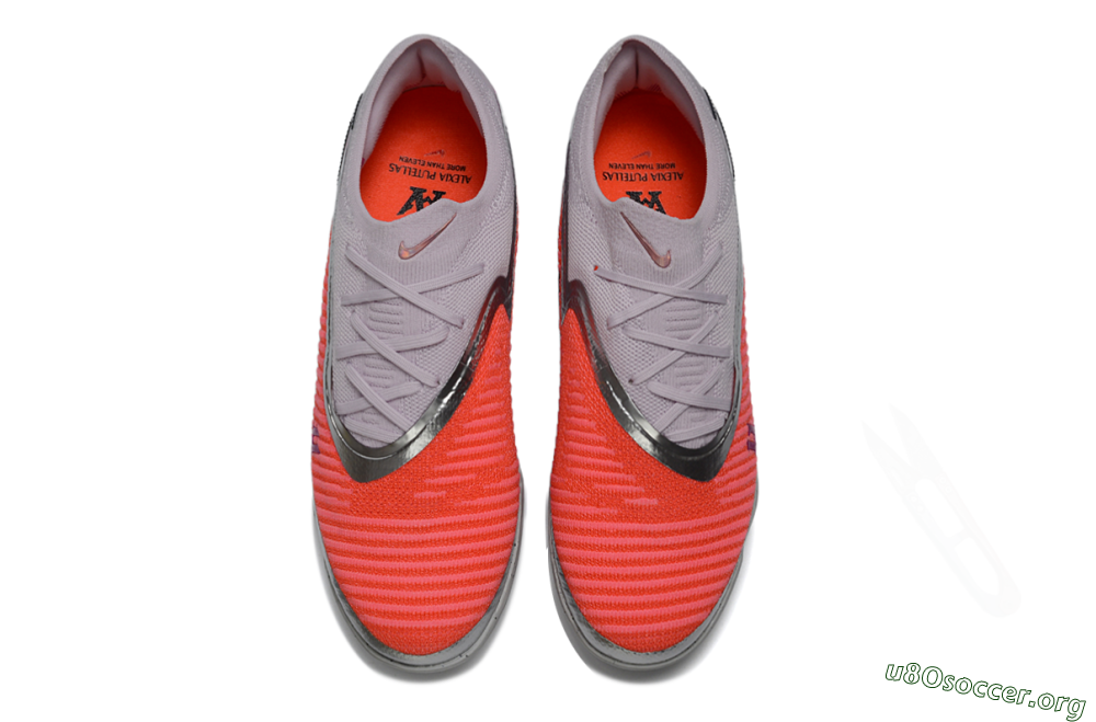 Nike Phantom 6 Low Elite TF Football Shoes - Pink/Flamingo Pink/Steel Gray 4