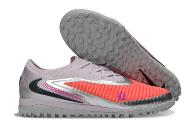 Nike Phantom 6 Low Elite TF Football Shoes - Pink/Flamingo Pink/Steel Gray