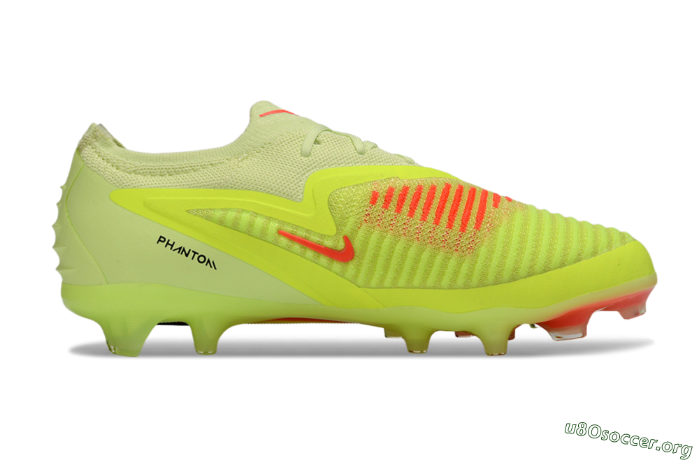 Nike Phantom 6 Low Elite FG Football Boots - Yellow/Lime Glow/Neon Coral 7