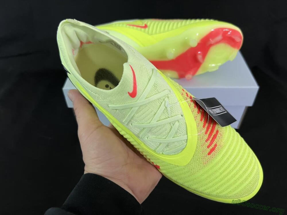 Nike Phantom 6 Low Elite FG Football Boots - Yellow/Lime Glow/Neon Coral