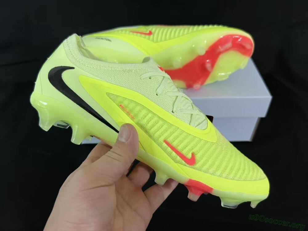 Nike Phantom 6 Low Elite FG Football Boots - Yellow/Lime Glow/Neon Coral