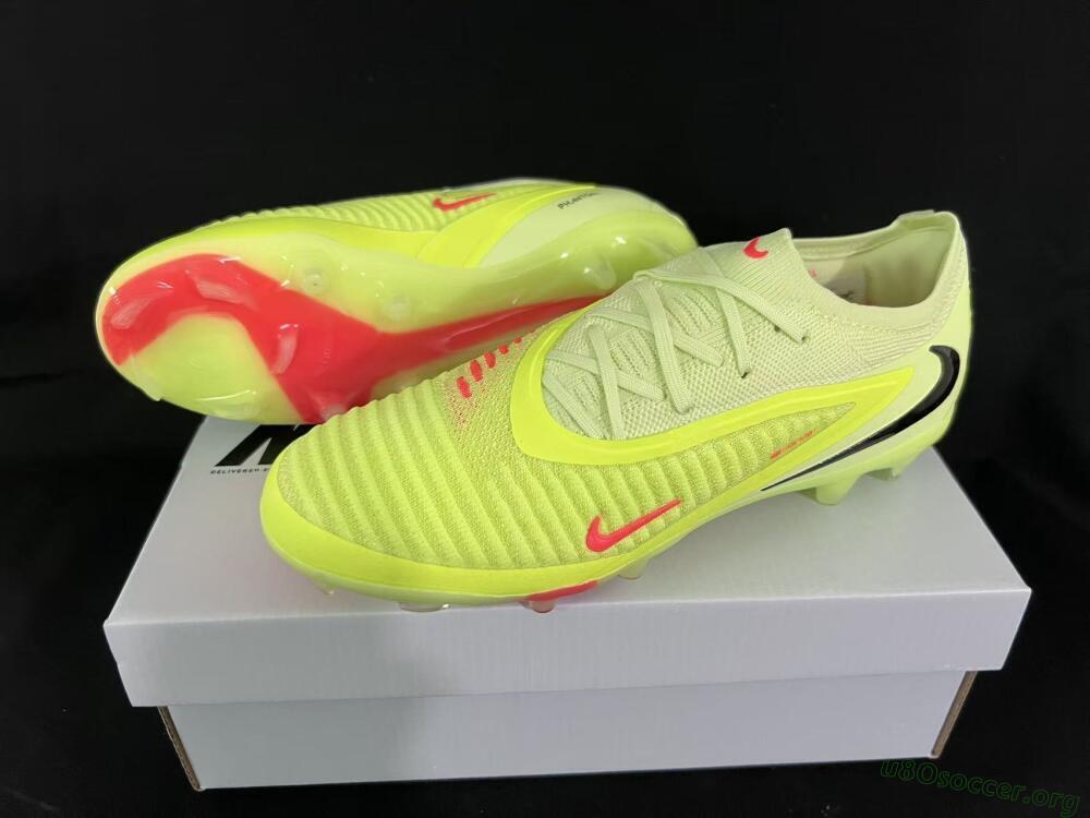 Nike Phantom 6 Low Elite FG Football Boots - Yellow/Lime Glow/Neon Coral