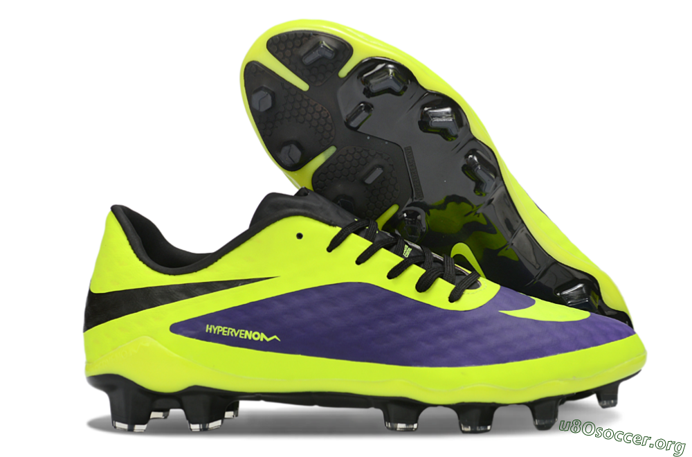 Nike Hypervenom Phantom FG Football Boots - Yellow/Bright Yellow/Deep Purple 2