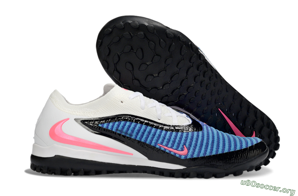Nike Phantom 6 Low Elite TF Football Shoes - Blue/Electric Blue/Neon Pink 2
