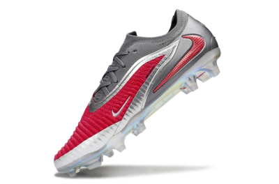 Nike Phantom 6 Low Elite FG Football Boots - Red/Crimson Red/Steel Grey