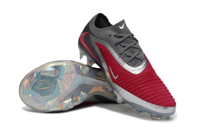 Nike Phantom 6 Low Elite FG Football Boots - Red/Crimson Red/Steel Grey