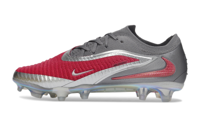 Nike Phantom 6 Low Elite FG Football Boots - Red/Crimson Red/Steel Grey
