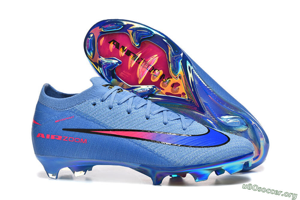 Nike Air Zoom Mercurial Vapor 16 Elite FG Football Boots - Blue/Electric Blue/Radiant Pink 2