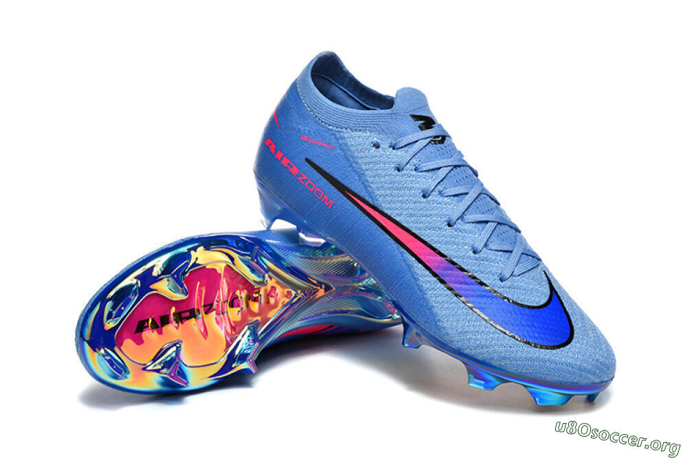 Nike Air Zoom Mercurial Vapor 16 Elite FG Football Boots - Blue/Electric Blue/Radiant Pink 4