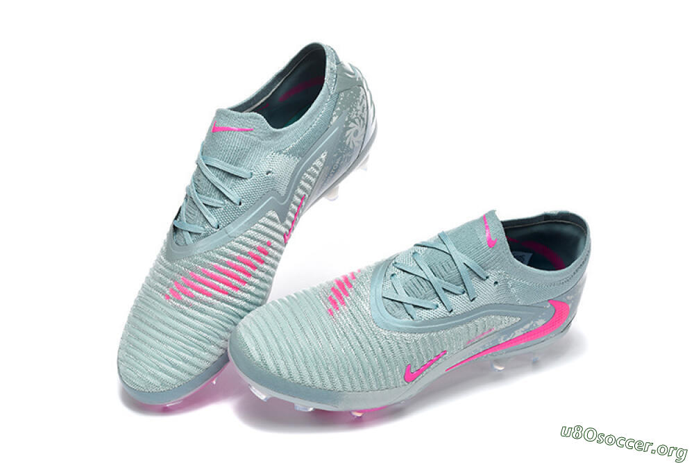 Nike Phantom 6 Low Elite FG Football Boots - Aqua/Bright Pink/Soft Gray 6