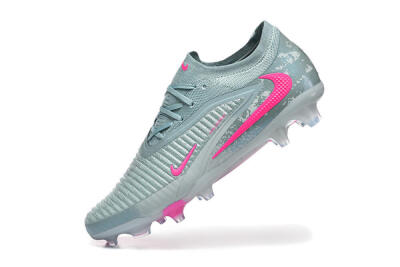 Nike Phantom 6 Low Elite FG Football Boots - Aqua/Bright Pink/Soft Gray