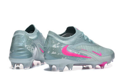 Nike Phantom 6 Low Elite FG Football Boots - Aqua/Bright Pink/Soft Gray
