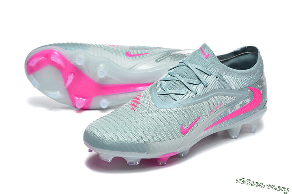 Nike Phantom 6 Low Elite FG Football Boots - Aqua/Bright Pink/Soft Gray 0
