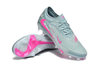 Nike Phantom 6 Low Elite FG Football Boots - Aqua/Bright Pink/Soft Gray