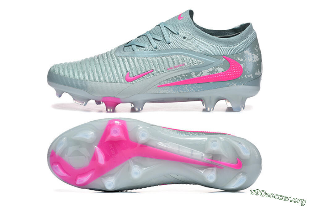 Nike Phantom 6 Low Elite FG Football Boots - Aqua/Bright Pink/Soft Gray 1